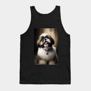 Super Cute Shih Tzu Portrait Tank Top